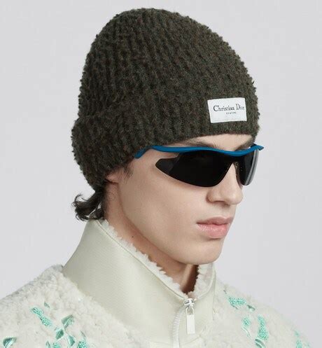 christian dior biene|CHRISTIAN DIOR Wool CD Beanie L Beige.